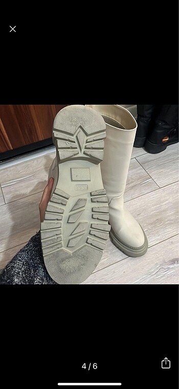 38 Beden beyaz Renk Nine west krem beyaz çizme