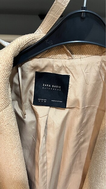 Zara Zara camel kaşe kaban