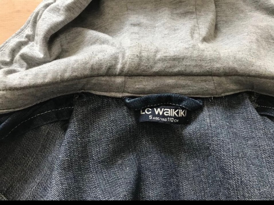 Erkek Çocuk Kot Ceket Kapüşonlu - Görsel 3