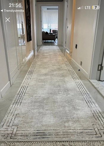 Modern Klasik Beyaz Gri Halı - Görsel 2