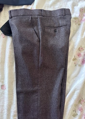 Bordo Düğmeli Uzun Kollu Erkek Takım Elbise - Görsel 3