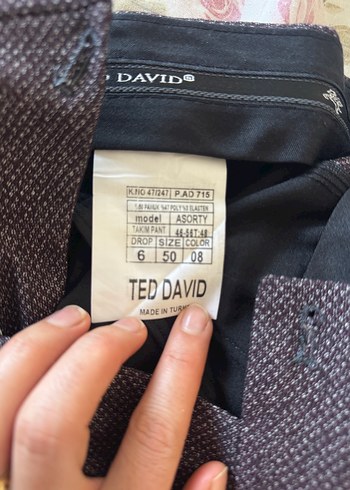 Bordo Düğmeli Uzun Kollu Erkek Takım Elbise - Görsel 5