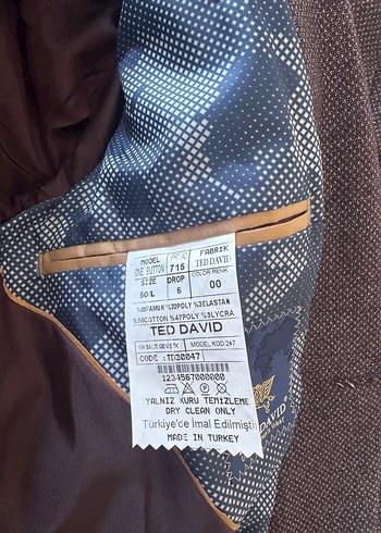 Bordo Düğmeli Uzun Kollu Erkek Takım Elbise - Görsel 6