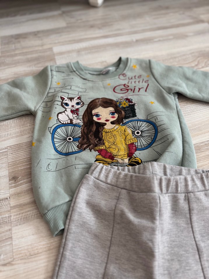 Kız bebek Sweatshirt takımı - Görsel 3