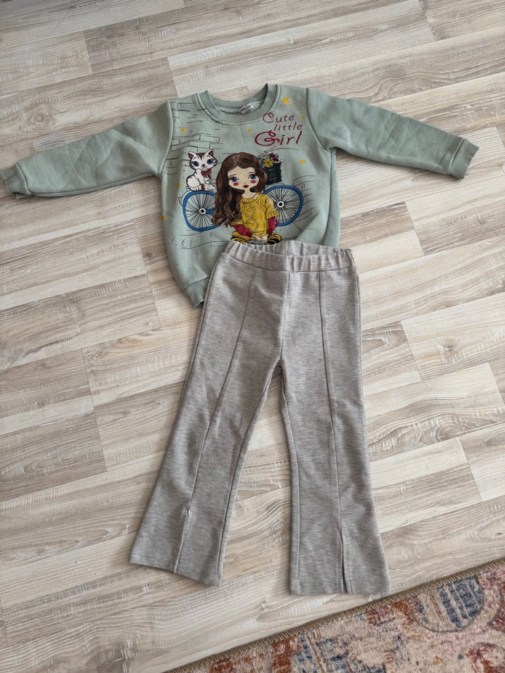 Kız bebek Sweatshirt takımı - Görsel 2