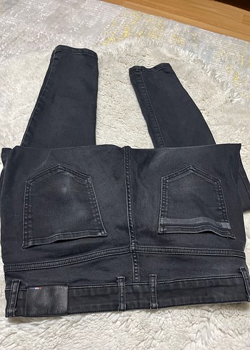 U.S Polo Assn. Düğmeli Gri Erkek Denim Pantolon