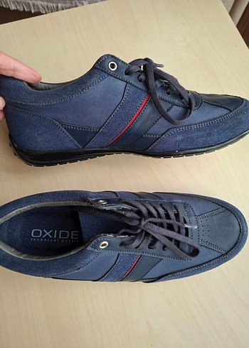 Diğer Erkek Lacivert Deri Sneaker Gunluk Ayakkabi 39 40 Numara