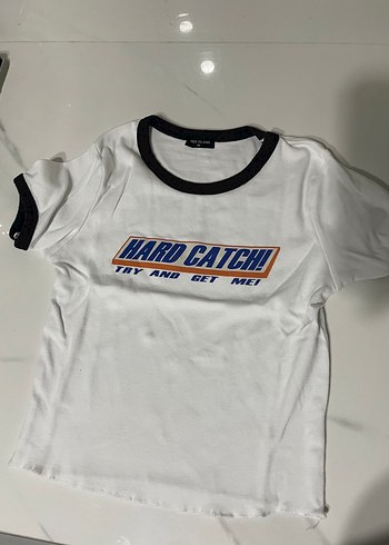 Diğer Hard Catch Beyaz Ringer Tisort