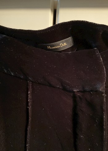 Massimo Dutti Siyah Kadife Pantolon