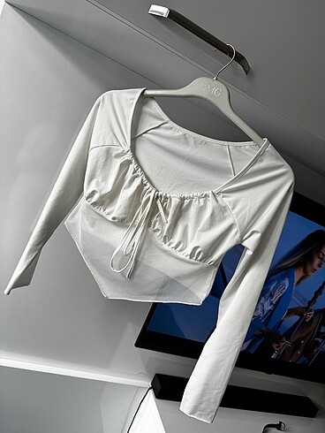 Zara crop mini üst bluz