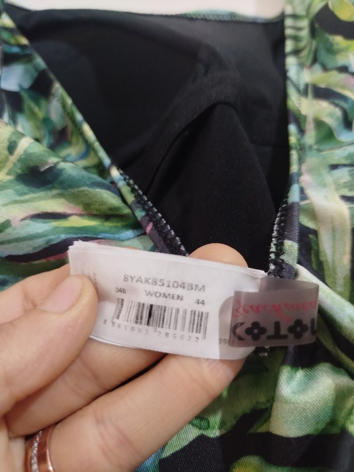 Bohem Çok Renkli Baskılı Kolsuz Mayo - Görsel 5