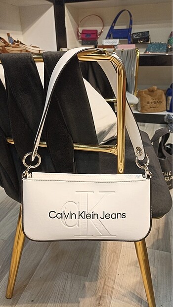 Calvin klein kadın beyaz çanta