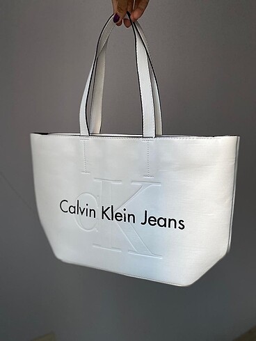 Calvin Klein Calvin klein kadın beyaz çanta