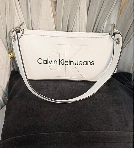 Calvin Klein Calvin klein kadın beyaz çanta