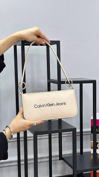 Calvin klein kadın krem çanta
