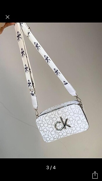 Calvin klein kadın beyaz çanta