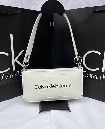 Calvin klein kadın beyaz çanta