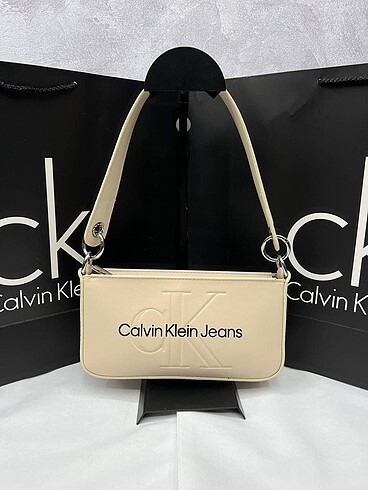 Calvin klein kadın krem çanta