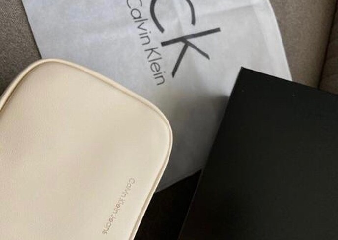 Beden Calvin klein kadın krem çanta