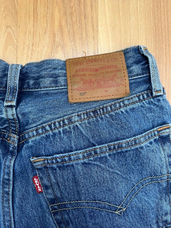 Mavi Yüksek Bel Denim Jean — görsel 5/6