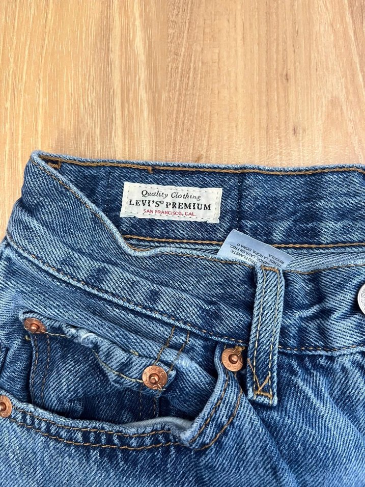 Mavi Yüksek Bel Denim Jean — görsel 2/6