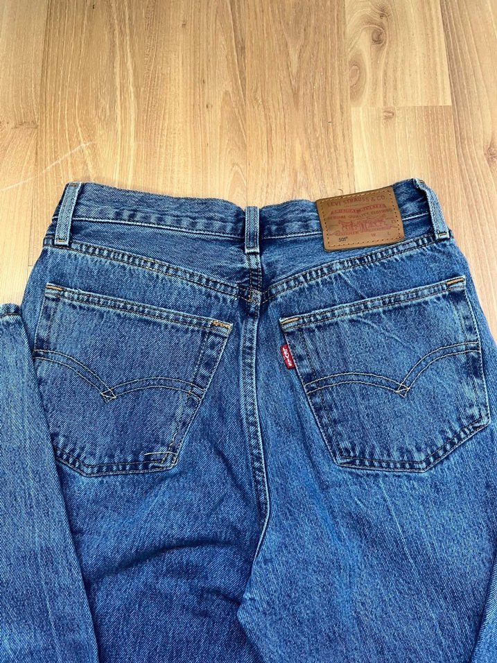 Mavi Yüksek Bel Denim Jean — görsel 4/6
