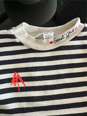 18-24 Ay Beden siyah Renk Lcw kız bebek sweatshirt