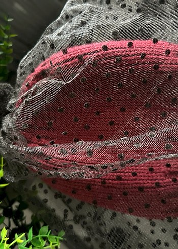 Tül detalı bere - Görsel 3