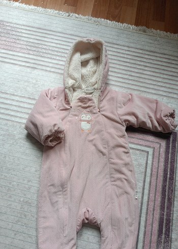 Pembe Örgü Bebek Kız Tulumu - Görsel 3