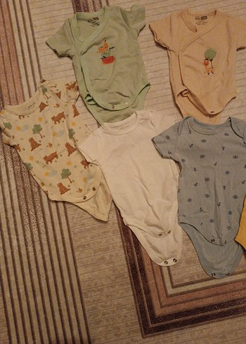 Pamuklu Kısa Kollu Bebek Bodyleri - Görsel 3