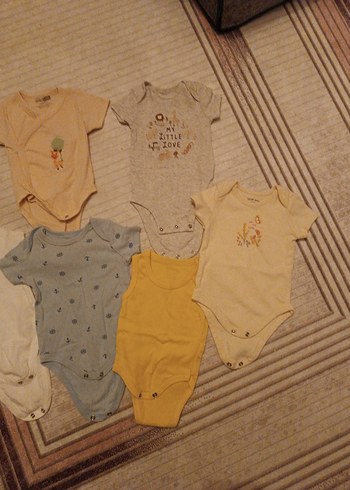 Pamuklu Kısa Kollu Bebek Bodyleri - Görsel 4