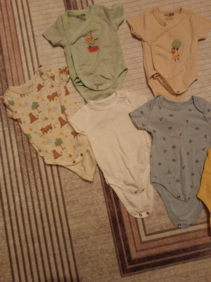 Pamuklu Kısa Kollu Bebek Bodyleri - Görsel 3