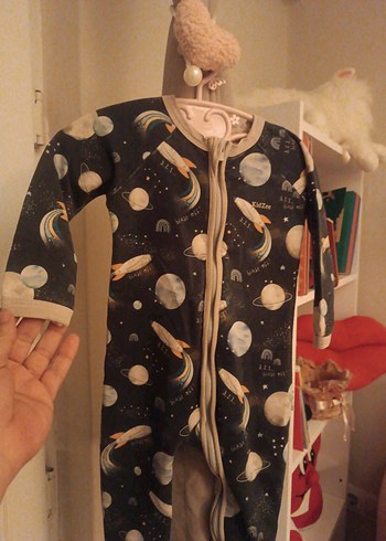 Koyu Gri Fermuarlı kız-erkek Çocuk Pijama - Görsel 4