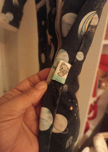 Koyu Gri Fermuarlı kız-erkek Çocuk Pijama - Görsel 5