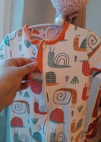 Uzun Kollu Desenli kız&Erkek Bebek Tulum - Görsel 4