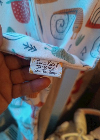 Uzun Kollu Desenli kız&Erkek Bebek Tulum - Görsel 6