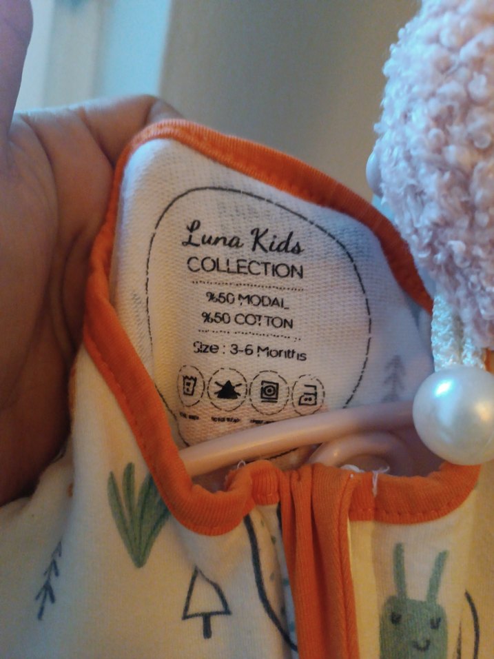 Uzun Kollu Desenli kız&Erkek Bebek Tulum - Görsel 5