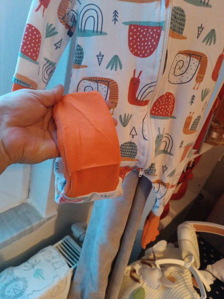 Uzun Kollu Desenli kız&Erkek Bebek Tulum - Görsel 3