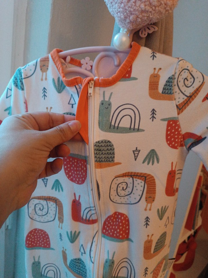 Uzun Kollu Desenli kız&Erkek Bebek Tulum - Görsel 4