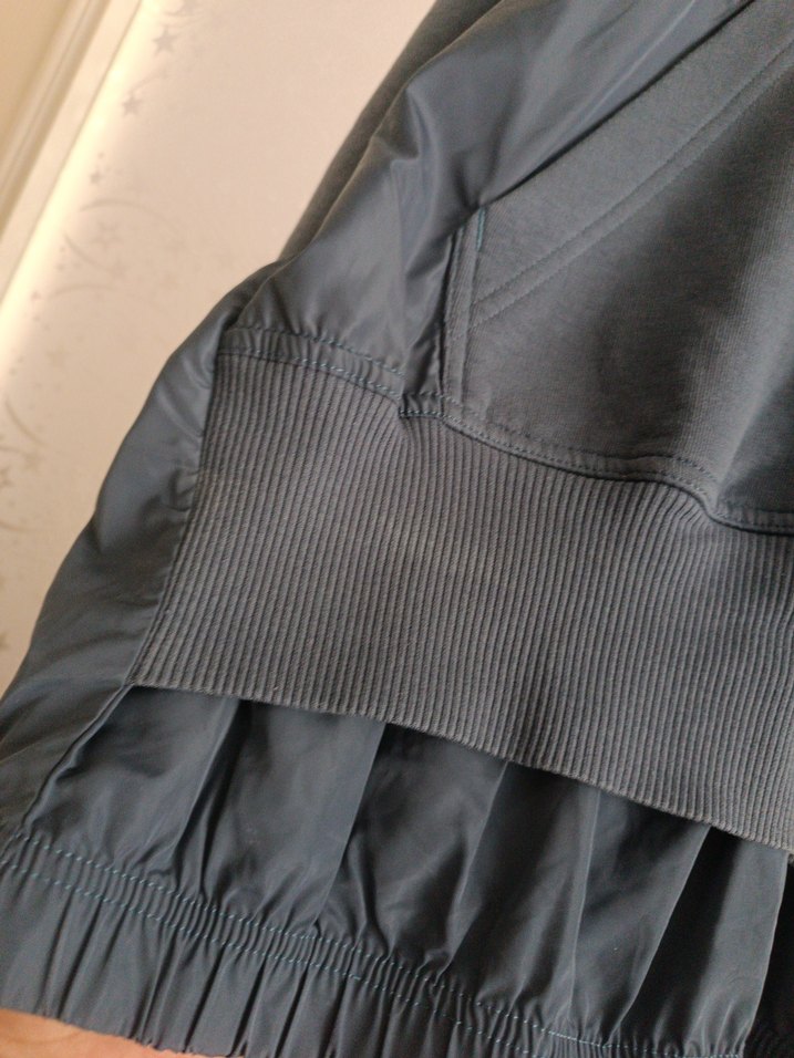 Gri Kapüşonlu Yarım Fermuarlı Sweatshirt - Görsel 5