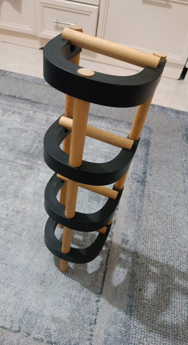 Ahşap Çoklu Tuvalet Kağıdı Tutucu - Görsel 5