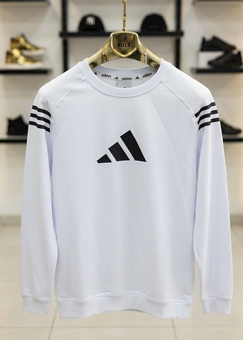 Adidas Beyaz Spor Sweatshirt