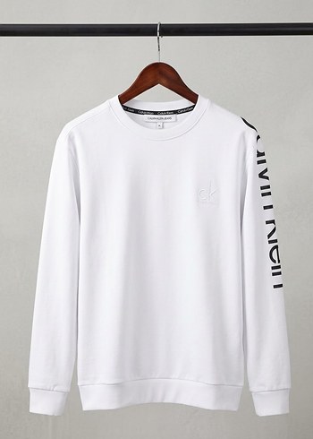 Adidas Calvin Klein Beyaz Bisiklet Yaka Sweatshirt