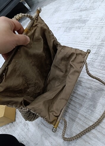 Beden kahverengi Renk El örgüsü çanta
