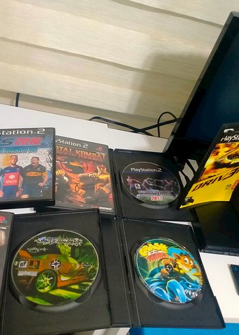 Sony PlayStation 2 slim set 2 kol 2 MC 8 kutulu oyun - Görsel 5