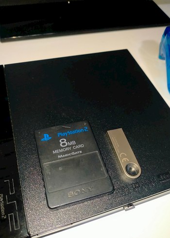 PS2 süperslim set 64 GB full oyun 2 kol - Görsel 2