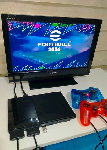 PS2 süperslim set 64 GB full oyun 2 kol - Görsel 9