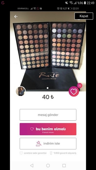 diğer Beden cilt bakımı seti