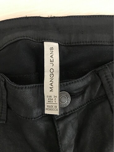 36 Beden siyah Renk Siyah mango mumlu jean