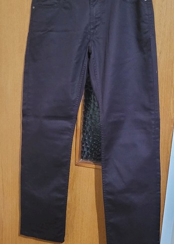 Diğer Ramsey Regular Fit Bordo Pamuklu Pantolon